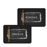 زیربشقابی طرح Kitchen کد 8328 بسته 2 عددی