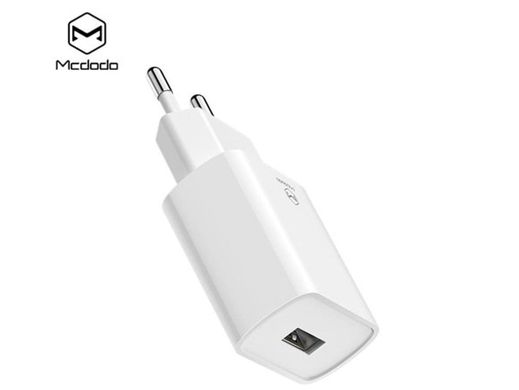 شارژر دیواری مسافرتی یواس‌بی همراه با کابل لایتنینگ مک‌دودو Mcdodo CH-663 USB Output Travel Charger Set