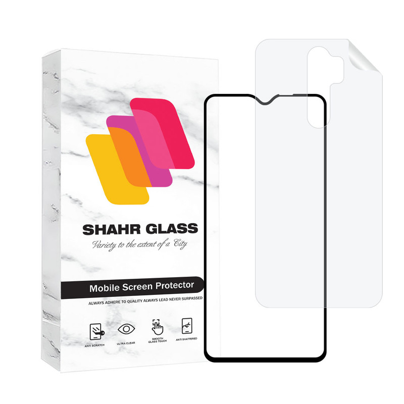محافظ صفحه نمایش مات شهر گلس مدل MCERAMNANOSH مناسب برای گوشی موبایل شیائومی Redmi Note 8 Pro به همراه محافظ پشت گوشی | کالا برتری