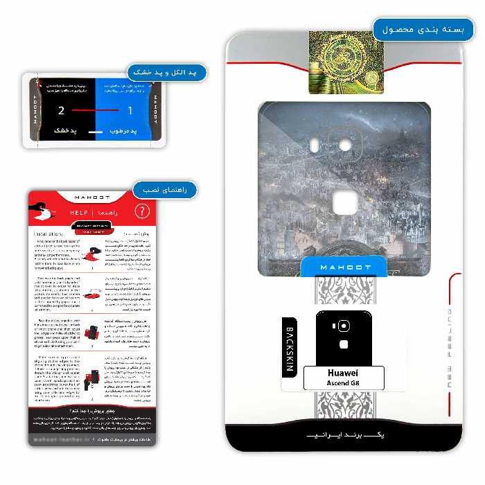 برچسب پوششی ماهوت مدل Game of Thrones مناسب برای گوشی موبایل هوآوی Ascend G8