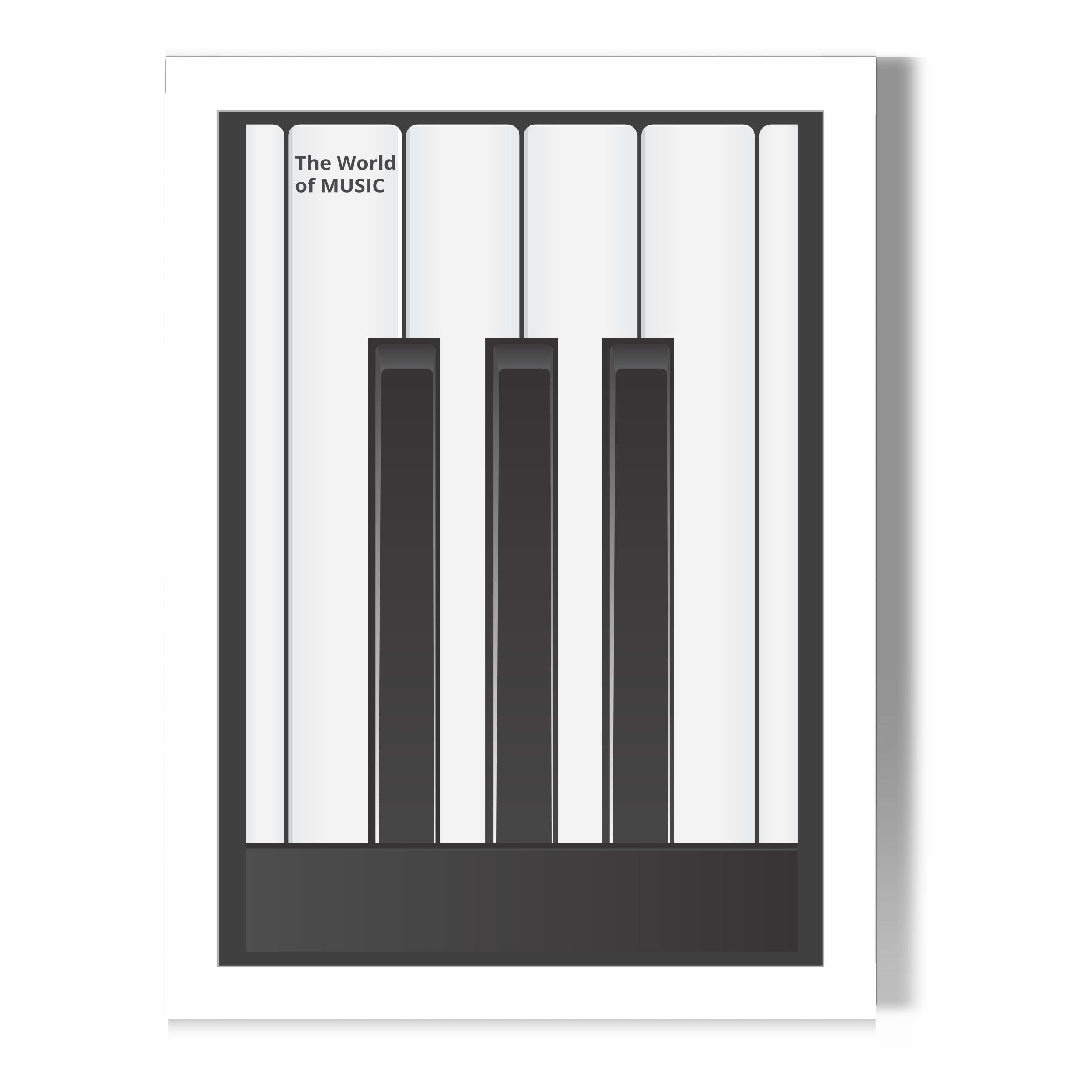 تابلو طرح پیانو مدل WPIANO