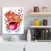 تابلو مدل دکوراتیو طرح i love coffee کد 0570