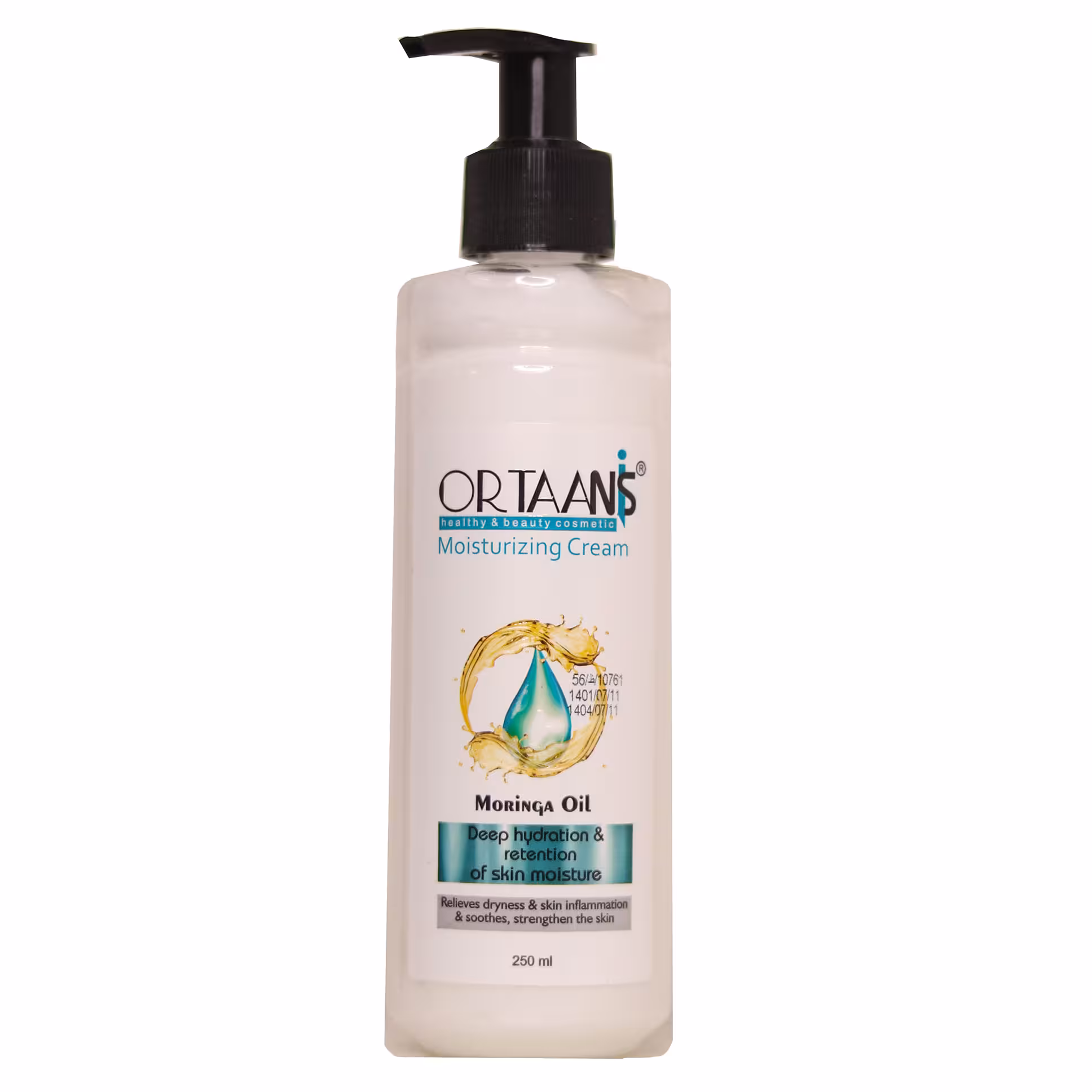 کرم مرطوب کننده اورتانیس مدل مورینگا حجم 250 میلی لیتر