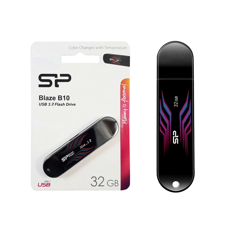 فلش مموری USB 3.2 Silicon Power مدل Blaze B10 ظرفیت 32 گیگابایت