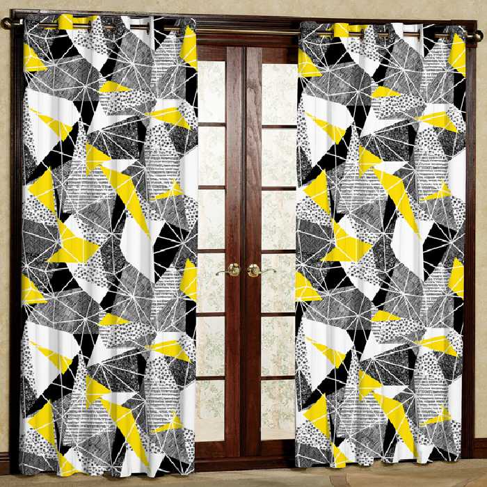 پرده مدل چاپی هازان پانچی کد442 سایز 200x140 سانتی متر