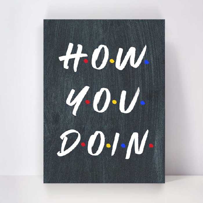 تابلو شاسی مدل Friends کد S-2175 | دنیای قاب