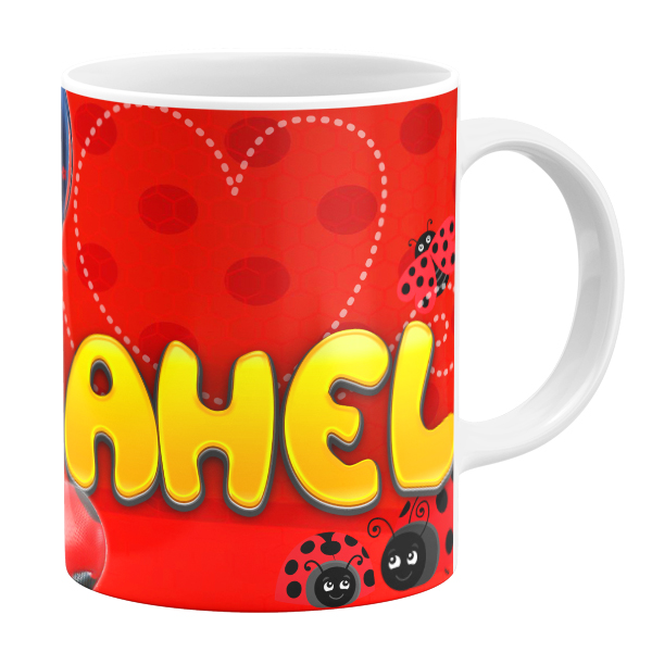 ماگ طرح دختر کفشدوزکی مدل ساحل