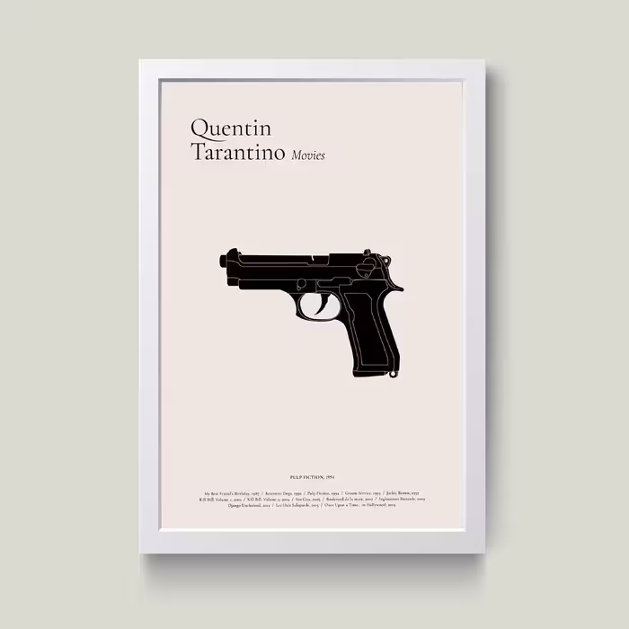 تابلو مدل مینیمال Tarantino کدS1413-w