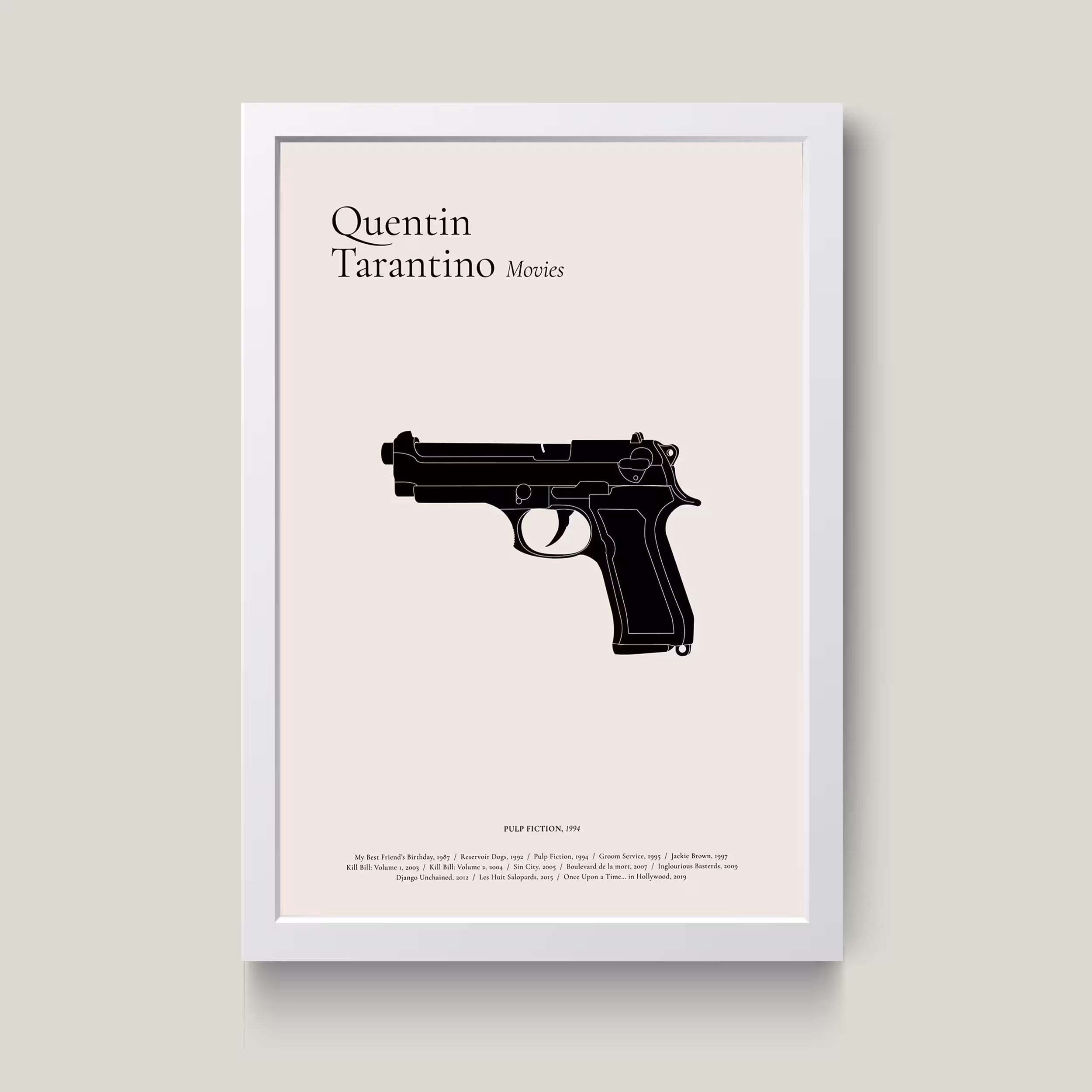 تابلو مدل مینیمال Tarantino کدS1413-w