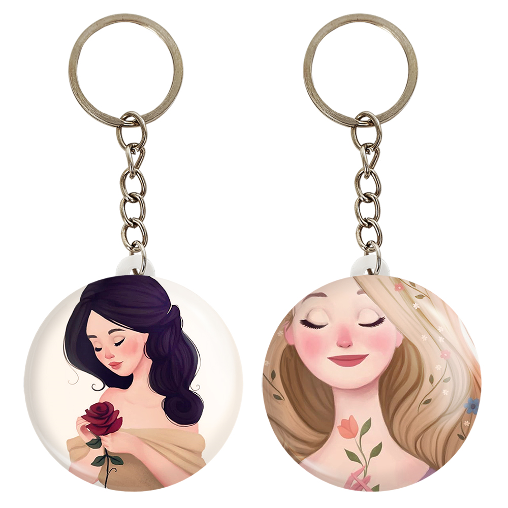 جاکلیدی خندالو مدل دخترونه کد 16541653 مجموعه 2 عددی