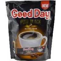 قهوه فوری گوددی  40 عددی good day اصلی 100 گرمی pure black محصول کشور اندونزی است