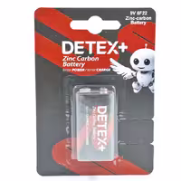 باتری کتابی دتکس پلاس مدل DETEX Zinc Carbon 9V 6F22