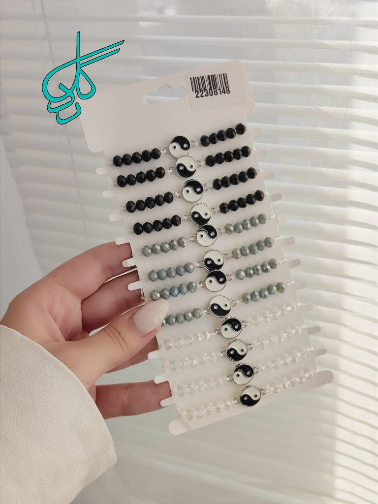 خرید دستبند یین یانگ رنگ ثابت و با کیفیت کد 1216662 - ردگل