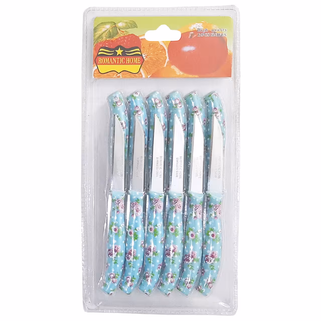 چاقو میوه خوری رمانتیک هوم کد A7 بسته 12 عددی