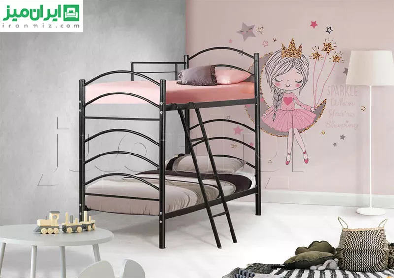 تخت خواب دو طبقه شادی