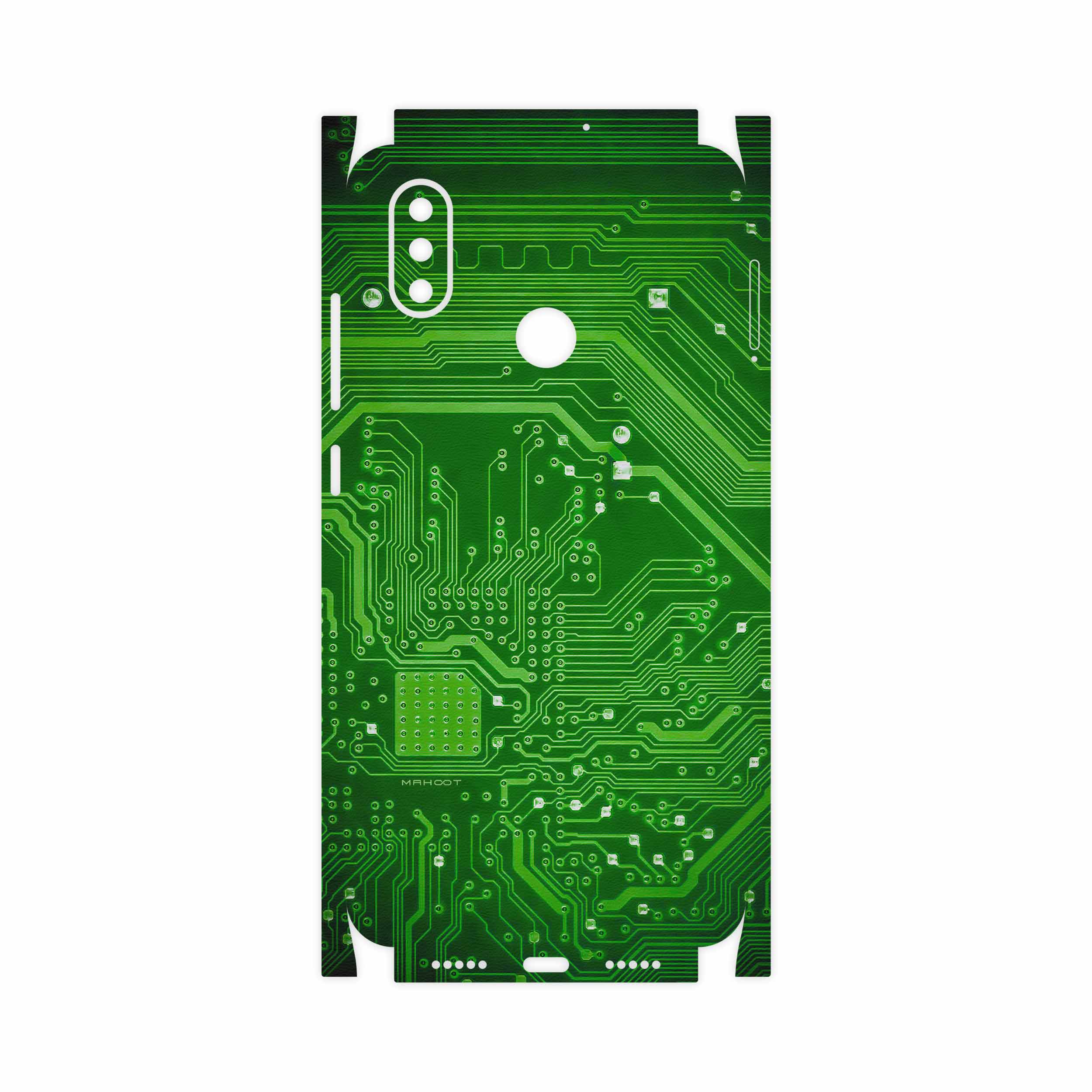 برچسب پوششی ماهوت مدل Green Printed Circuit Board-FullSkin مناسب برای گوشی موبایل شیائومی Mi 8