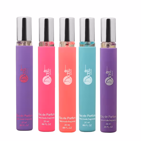 عطر جیبی زنانه دکلت مدل PRINCESS  حجم 20 میلی لیتر مجموعه 5 عددی
