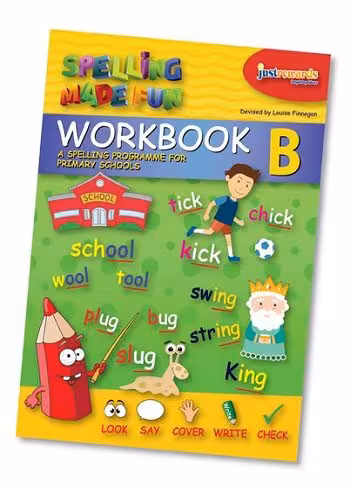 کتاب Workbook B-spelling made fun وزیری رنگی