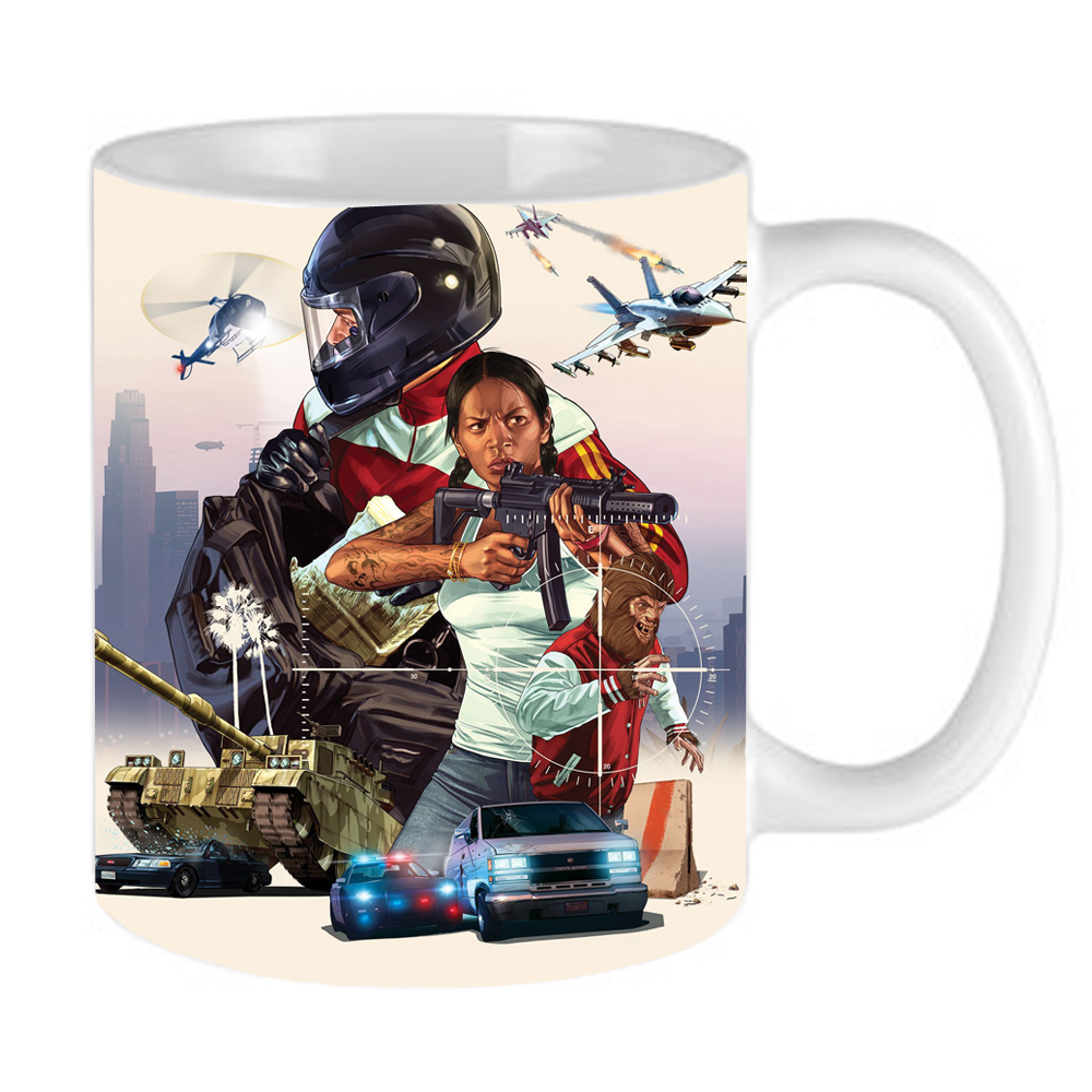 ماگ طرح جی تی ای مدل GTA 08