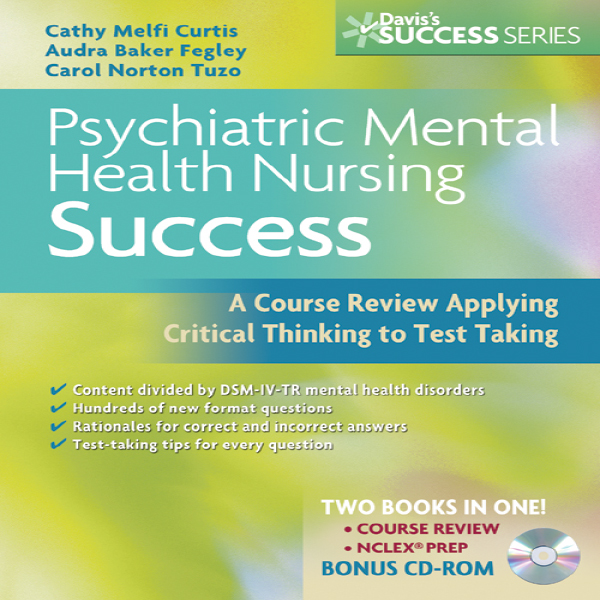 کتاب Psychiatric Mental Health Nursing Success اثر Cathy Melfi Curtis انتشارات Davis