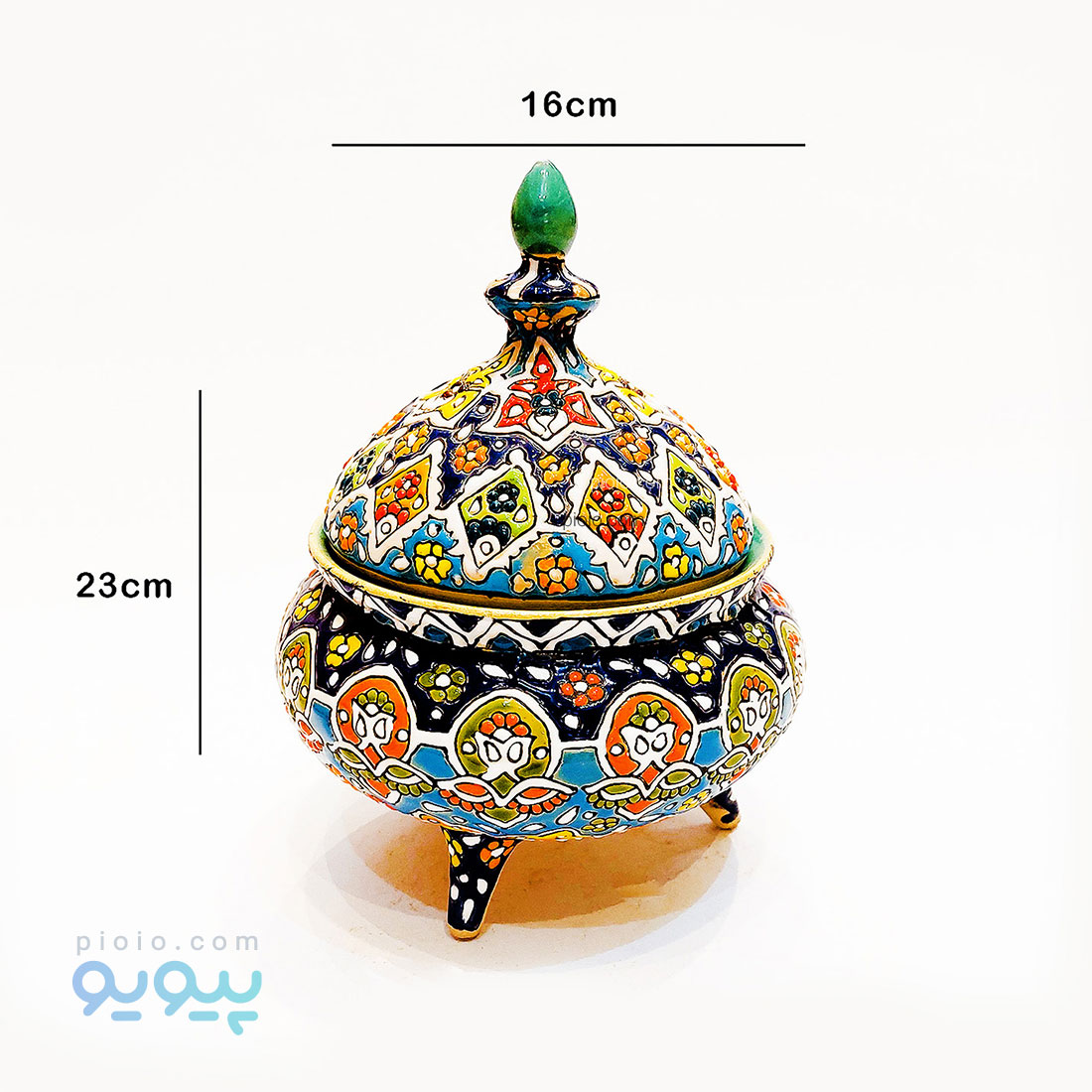 شکلات خوری میناکاری سه پایه