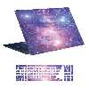 استیکر لپ تاپ توییجین و موییجین طرح Space کد 147 مناسب برای لپ تاپ 15.6 اینچ به همراه برچسب حروف فارسی کیبورد 