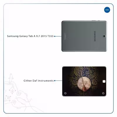 برچسب پوششی ماهوت مدل Setar-Daf-Instruments مناسب برای تبلت سامسونگ Galaxy Tab A 9.7 2015 T555