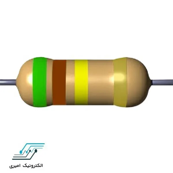 مقاومت 510 کیلو اهم 3 وات 5 درصد