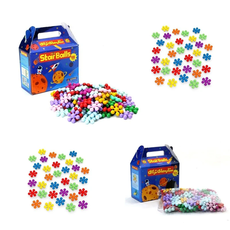 ساختنی ستاره های توپی 100 قطعه کوچک چیندر