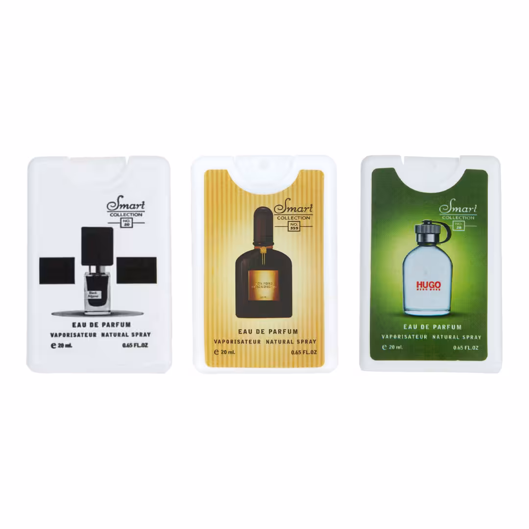 عطر جیبی اسمارت کالکشن مدل تام فورد بلک افغان هوگو حجم 20 میلی لیتر بسته 3 عددی
