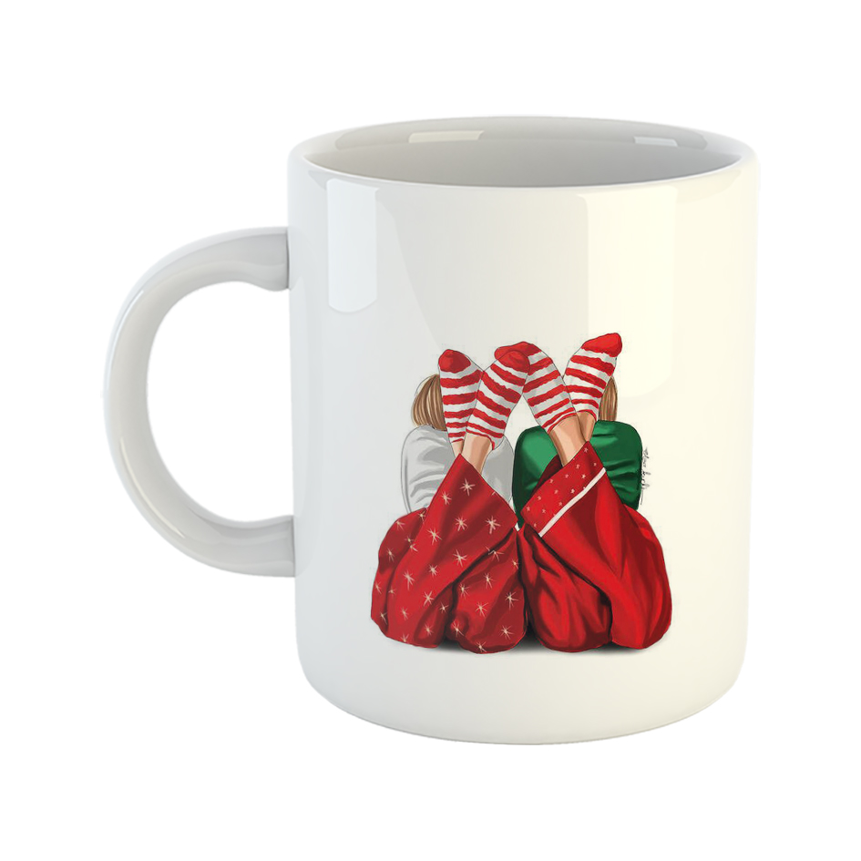 ماگ طرح کریسمس مدل دخترانه