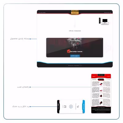 برچسب پوششی ماهوت مدل Gears-Of-War-Game مناسب برای تبلت اپل iPad Air 2013 A1475