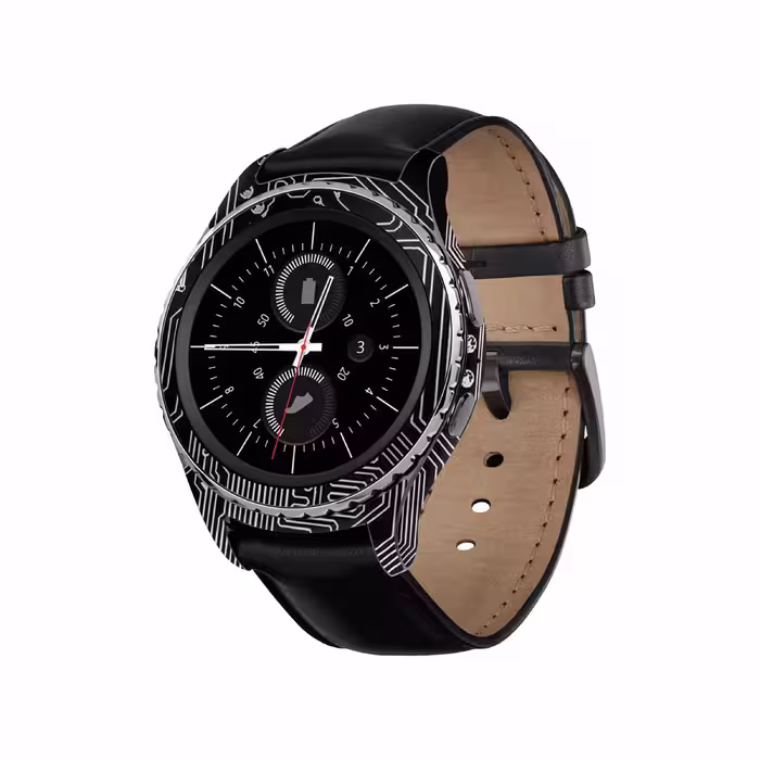 برچسب ماهوت طرح Black_Printed_Circuit_Board مناسب برای ساعت هوشمند سامسونگ Galaxy Gear S2 Classic
