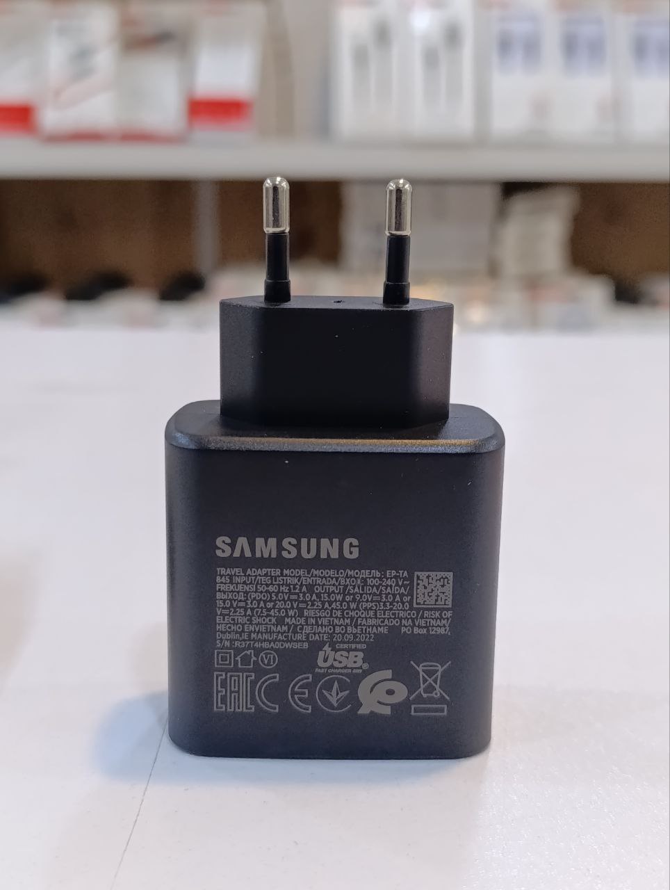 آداپتور شارژر 45 وات سامسونگ اورجینال Samsung 2 PIN 45W