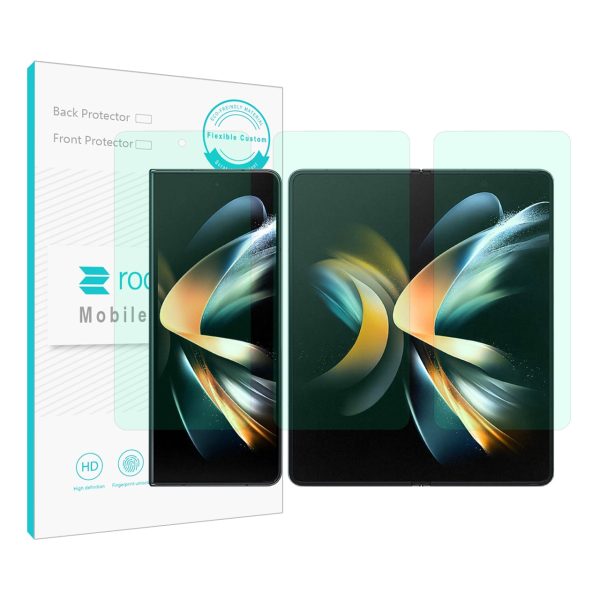 گلس سامسونگ Galaxy Z Fold4 مدل نانو هیدروژل گرین لایت برند راک اسپیس کد SSS