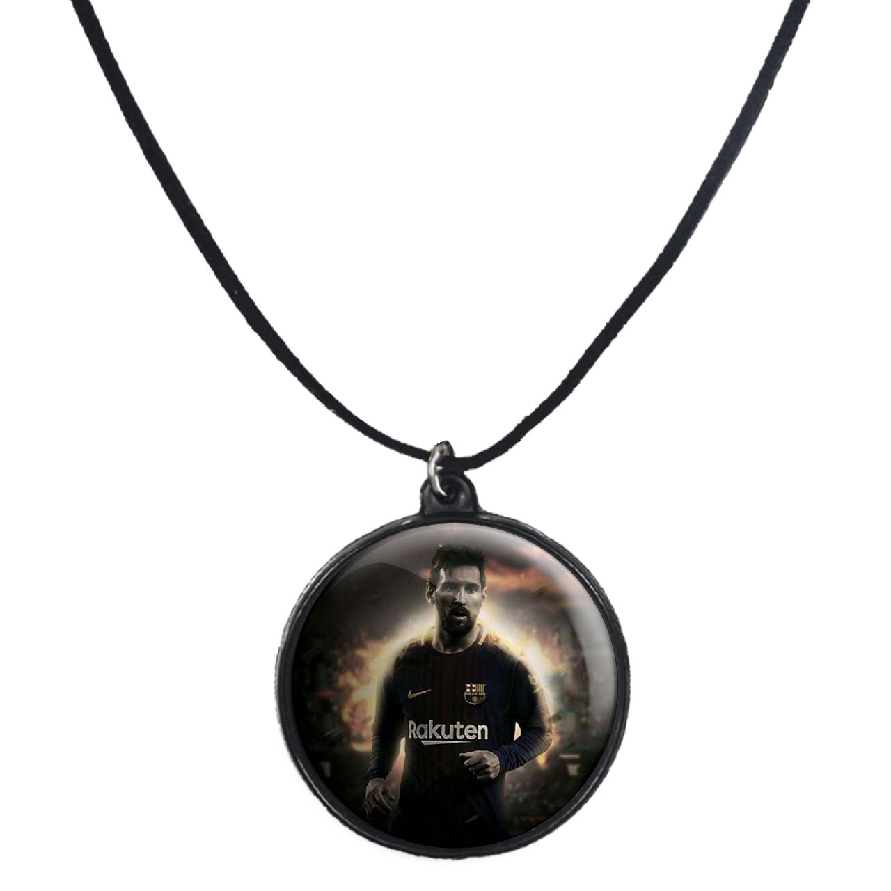 گردنبند پرمانه طرح مسی کد pmb.8813 مدل دو طرفه