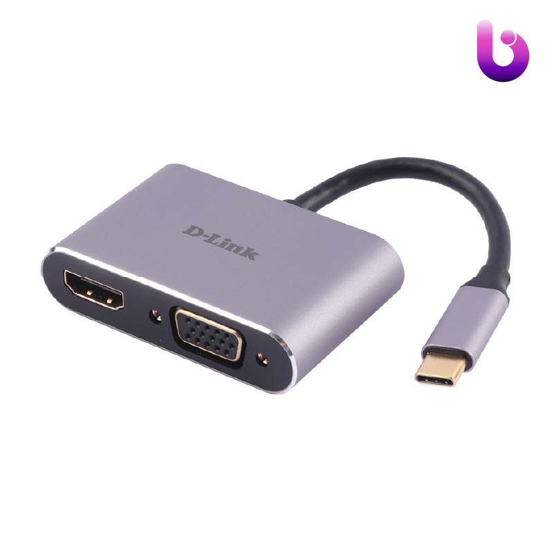 تبدیل D-Link DUB-V210 Type-C To HDMI/VGA