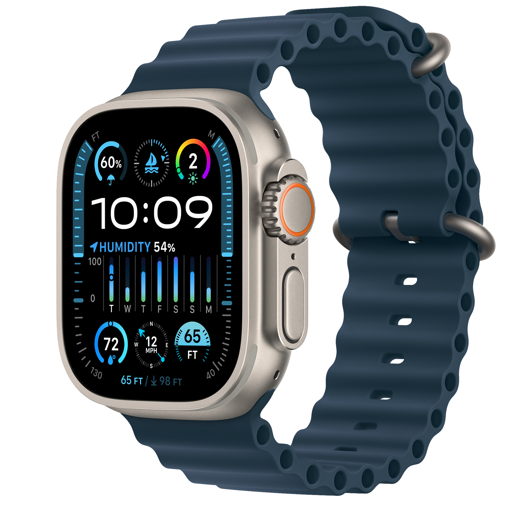 ساعت هوشمند اپل مدل Ultra 2 Titanium Case Ocean Band 49mm - فروشگاه اینترنتی طیف سنتر