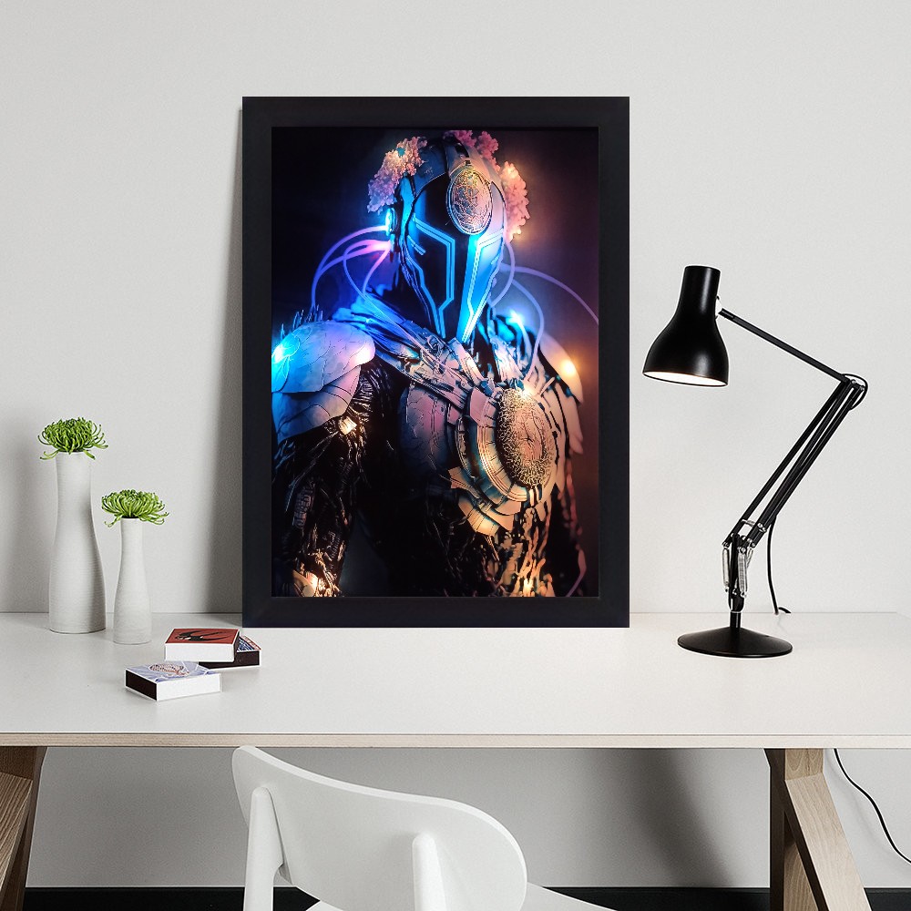 تابلو نوری گیم دکور طرح ربات مدل game11