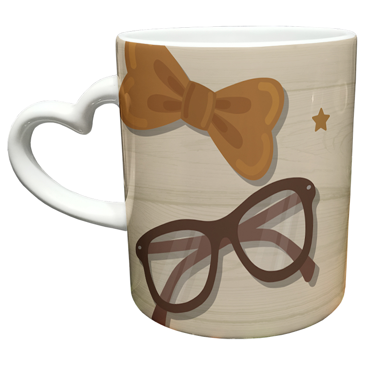 ماگ مدل دسته قلبی طرح روز پدر کد 56