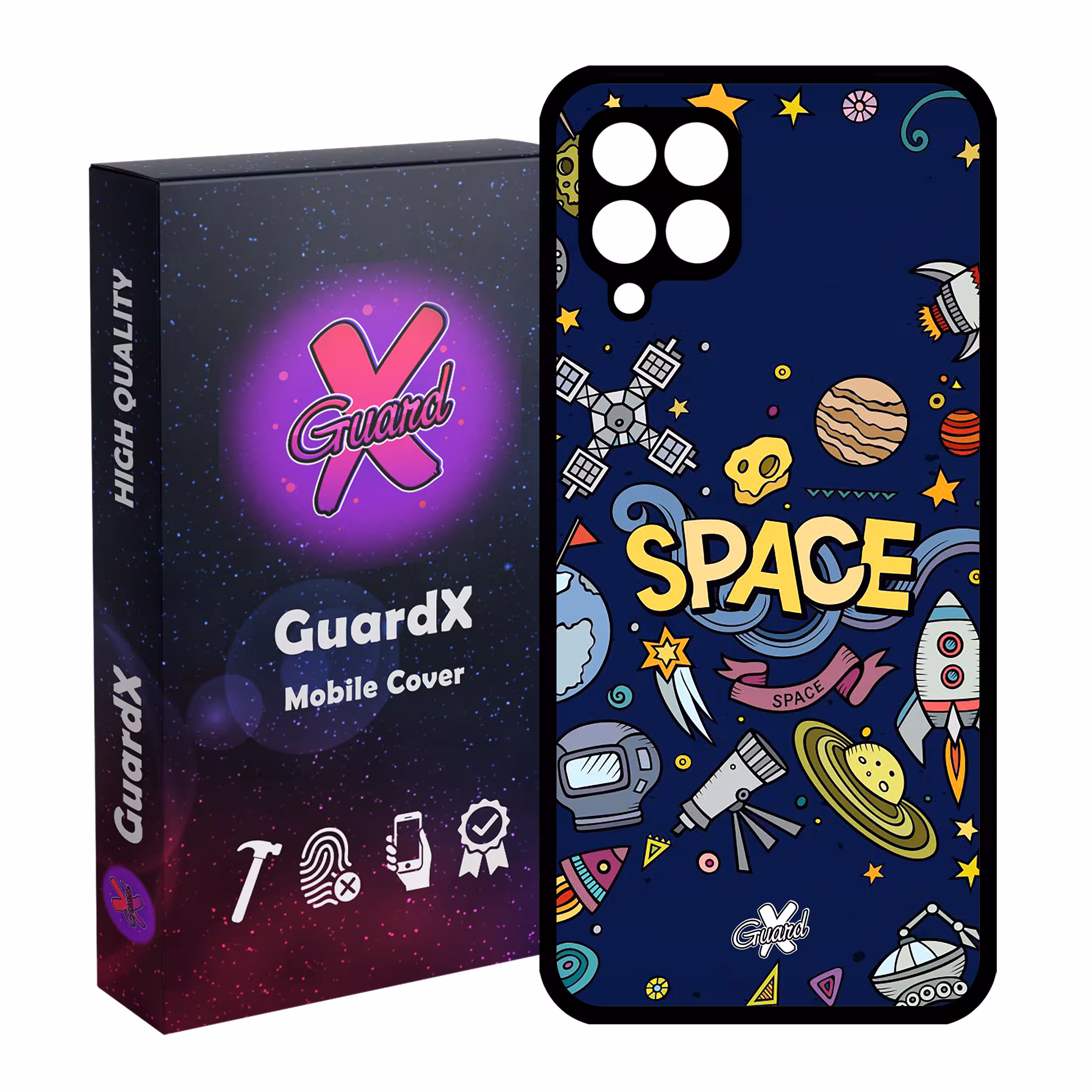 کاور گارد ایکس طرح Galaxy مدل Glass10009 مناسب برای گوشی موبایل سامسونگ Galaxy A12