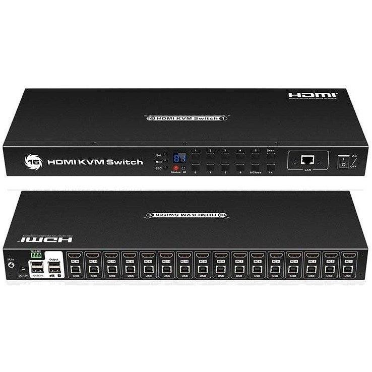 ارسال فوری ضمانت اصالت کالا سوییچ 16 به 1 HDMI لایمستون LS-HS1601