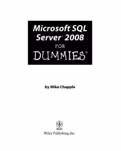 خرید و دانلود نسخه کامل کتاب Wiley Microsoft SQL Server 2008 for Dummies