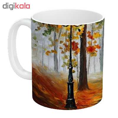 ماگ طرح نقاشی پاییز مدل NI1073