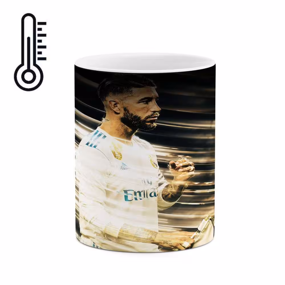 ماگ حرارتی طرح فوتبالیست SergioRamos مدل mgph12941