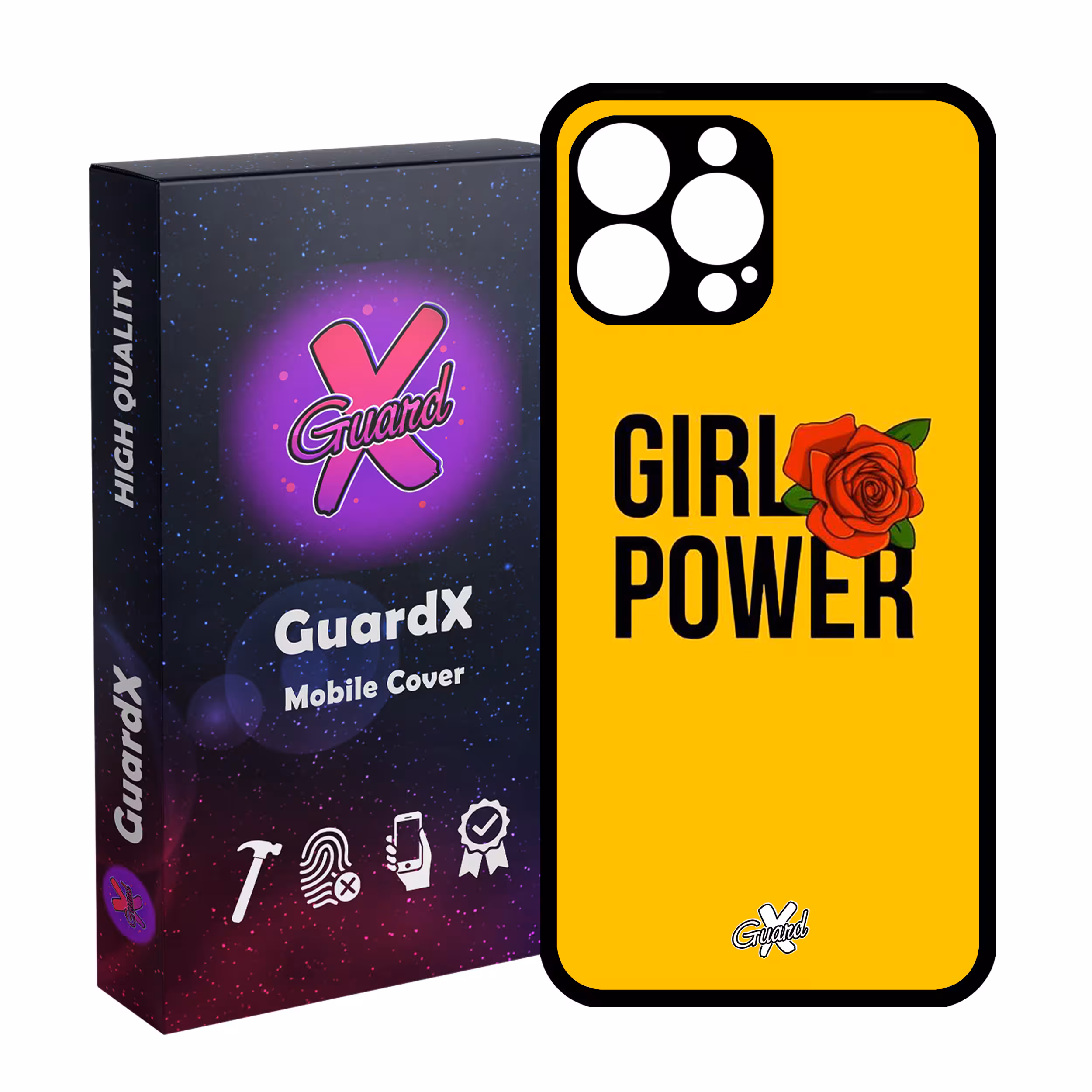 کاور گارد ایکس طرح Girl Power مدل Glass10037 مناسب برای گوشی موبایل اپل iPhone 13 Pro Max