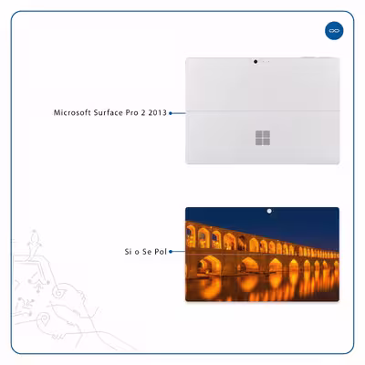 برچسب پوششی ماهوت مدل Si-O-Se-Pol مناسب برای تبلت مایکروسافت Surface Pro 2 2013
