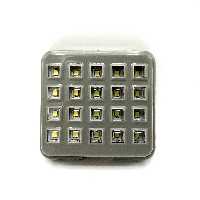 چراغ سقف خودرو پراید رنگ یخی 20 LED