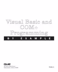 خرید و دانلود نسخه کامل کتاب Visual Basic and COM  Programming by Example (By Example)