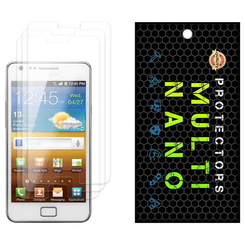 محافظ صفحه نمایش مولتی نانو مدل X-S3N مناسب برای گوشی موبایل سامسونگ Galaxy S2 بسته سه عددی | کالا برتری